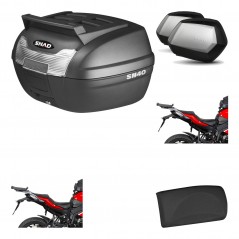 SHAD Maletas laterales + baul trasero herraje montaje respaldo de pasajero 3p SC SH35 PREMIUM KIT-191622