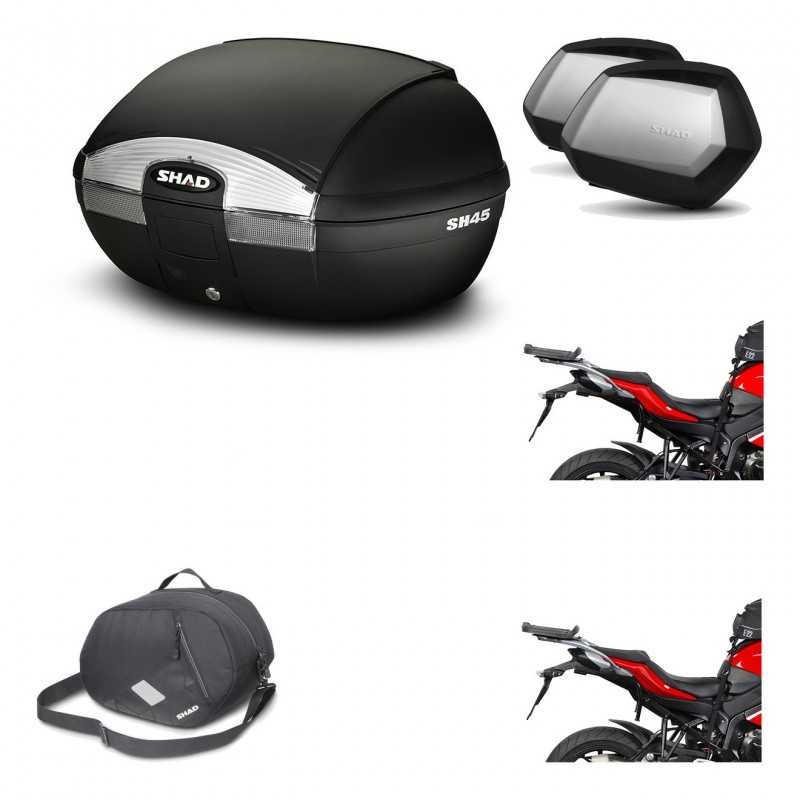 Lateral cases + back trunk + big top fitting + 3p hardware + internal bag  SH45 