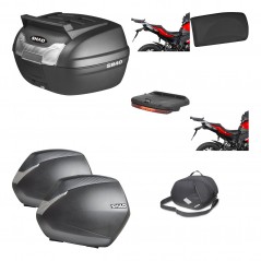 Lateral cases + back trunk + big top fitting + accessories + 3p hardware   SH36 