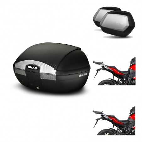 SHAD Maletas laterales + baul trasero herraje montaje 3p SH45 SH 45 SC SH35 PREMIUM KIT-191874