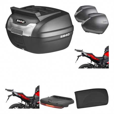 SHAD Maletas laterales + baul trasero herraje montaje accesorios 3p SH36 SH 36 KIT-191624