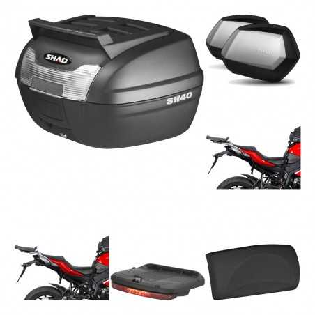 SHAD Maletas laterales + baul trasero herraje montaje accesorios 3p SC SH35 PREMIUM KIT-191628