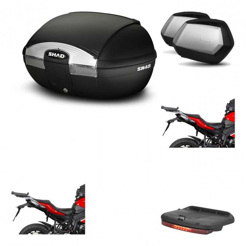 Lateral cases + back trunk + big top fitting + brake light + 3p hardware  SH45 S