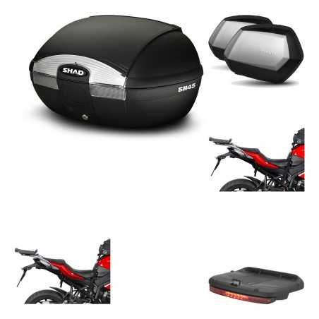 SHAD Maletas laterales + baul trasero herraje montaje luz de freno 3p SH45 SH 45 SC SH35 PREMIUM KIT-191880