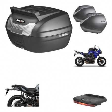 SHAD Maletas laterales + baul trasero herraje montaje luz de freno 3p SH36 SH 36 KIT-191780