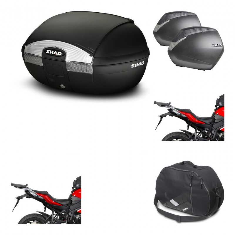 Lateral cases + back trunk + big top fitting + internal bag + 3p hardware  SH45 