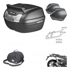 SHAD Maletas laterales + baul trasero herraje montaje 3p bolsa interna SH36 SH 36 KIT-191731