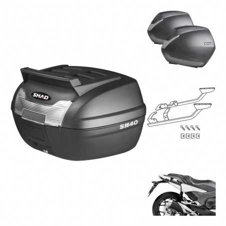 SHAD Maletas laterales + baul trasero herraje montaje 3p SH36 SH 36 KIT-191732