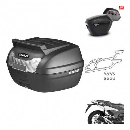 SHAD Maletas laterales + baul trasero herraje montaje 3p SH23 KIT-191733