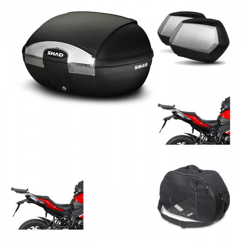 Lateral cases + back trunk + big top fitting + internal bag + 3p hardware  SH45 