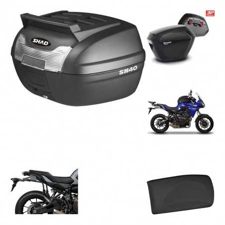 SHAD Maletas laterales + baul trasero herraje montaje respaldo de pasajero 3p SH23 KIT-191787