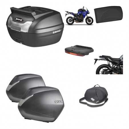 SHAD Maletas laterales + baul trasero herraje montaje accesorios 3p SH36 SH 36 KIT-191791