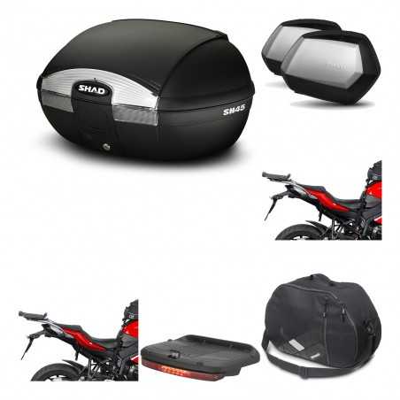 SHAD Maletas laterales + baul trasero herraje montaje accesorios 3p SH45 SH 45 SC SH35 PREMIUM KIT-191892