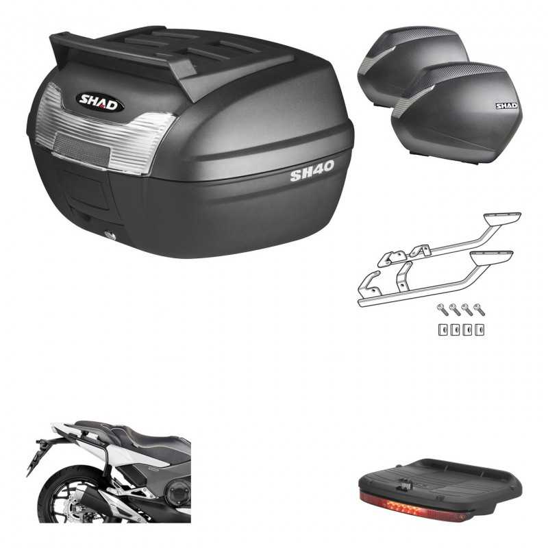 Lateral cases + back trunk + big top fitting + brake light + 3p hardware   SH36 