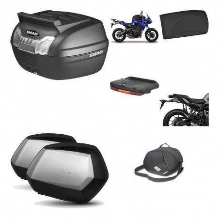 SHAD Maletas laterales + baul trasero herraje montaje accesorios 3p SC SH35 PREMIUM KIT-191795