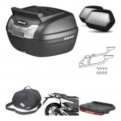 SHAD Maletas laterales + baul trasero herraje montaje accesorios 3p SC SH35 PREMIUM KIT-191747