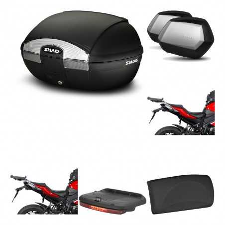 SHAD Maletas laterales + baul trasero herraje montaje accesorios 3p SH45 SH 45 SC SH35 PREMIUM KIT-191904
