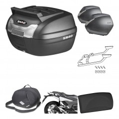 SHAD Maletas laterales + baul trasero herraje montaje accesorios 3p SH36 SH 36 KIT-191755