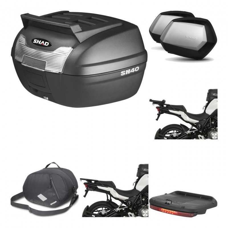 SHAD Maletas laterales + baul trasero herraje montaje accesorios 3p SC SH35 PREMIUM KIT-191807