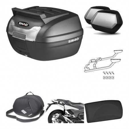 Lateral cases + back trunk + big top fitting + accessories + 3p hardware   SC SH