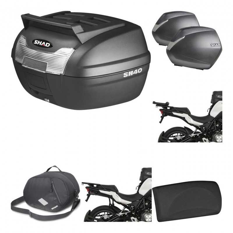 SHAD Maletas laterales + baul trasero herraje montaje accesorios 3p SH36 SH 36 KIT-191809