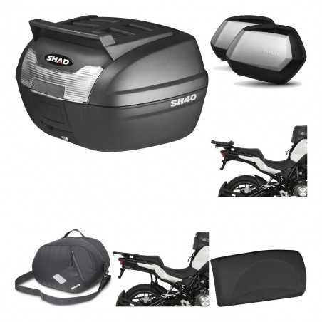 SHAD Maletas laterales + baul trasero herraje montaje accesorios 3p SC SH35 PREMIUM KIT-191813