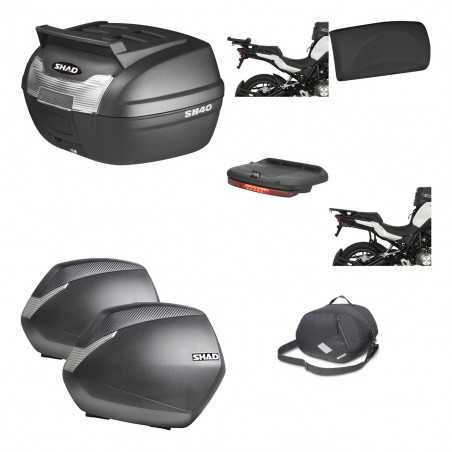 SHAD Maletas laterales + baul trasero herraje montaje accesorios 3p SH36 SH 36 KIT-191815