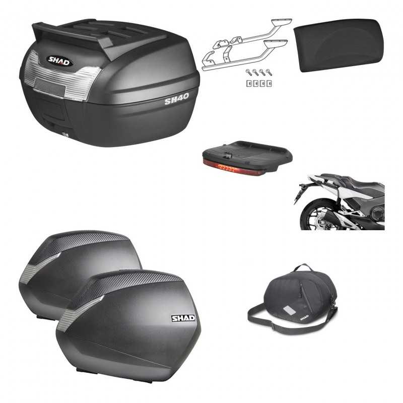 Lateral cases + back trunk + big top fitting + accessories + 3p hardware   SH36 