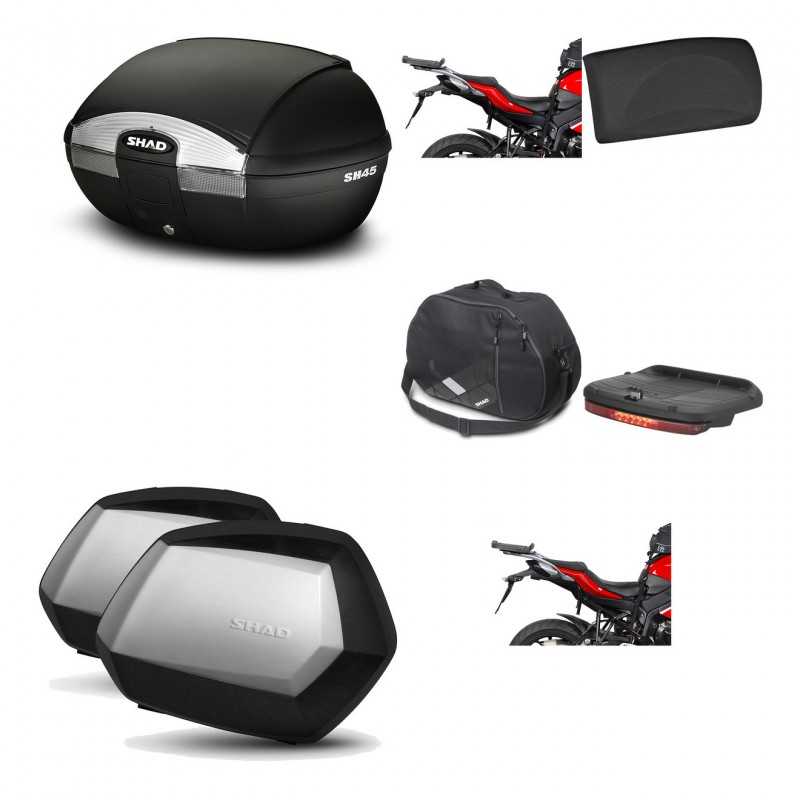 SHAD Maletas laterales + baul trasero herraje montaje accesorios 3p SH45 SH 45 SC SH35 PREMIUM KIT-191916