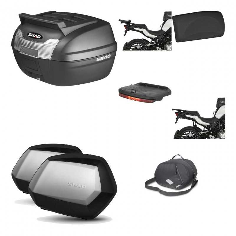 Lateral cases + back trunk + big top fitting + accessories + 3p hardware   SC SH