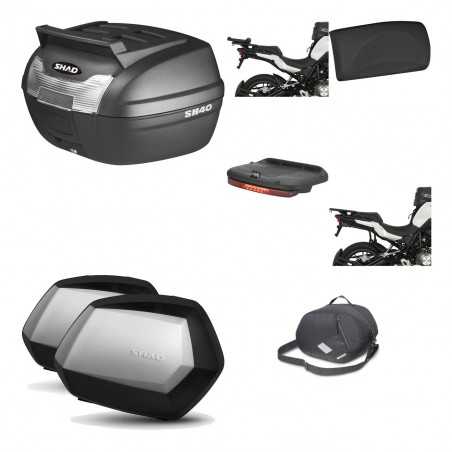 SHAD Maletas laterales + baul trasero herraje montaje accesorios 3p SC SH35 PREMIUM KIT-191819