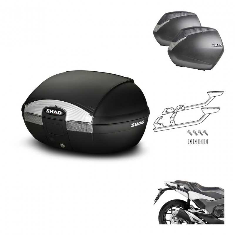 SHAD Maletas laterales + baul trasero herraje montaje 3p SH45 SH 45 SH36 36 KIT-192116
