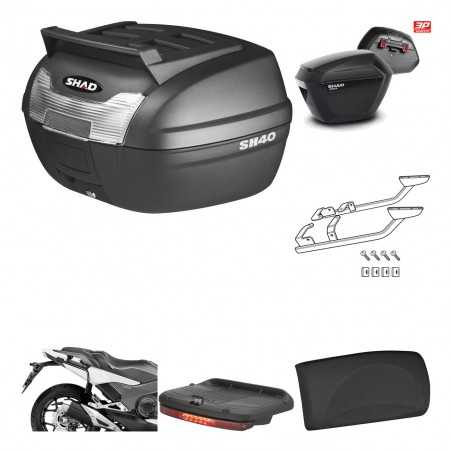 SHAD Maletas laterales + baul trasero herraje montaje accesorios 3p SH23 KIT-191769