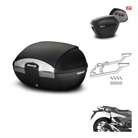 SHAD Maletas laterales + baul trasero herraje montaje 3p SH45 SH 45 SH23 KIT-192117