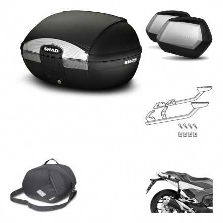 Lateral cases + back trunk + big top fitting + 3p hardware + internal bag SH45