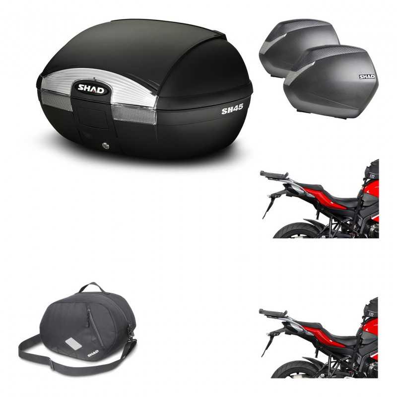 Lateral cases + back trunk + big top fitting + 3p hardware + internal bag  SH45 