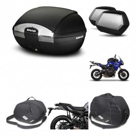 SHAD Maletas laterales + baul trasero herraje montaje accesorios 3p SH45 SH 45 SC SH35 PREMIUM KIT-192221
