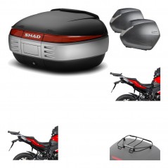 SHAD Maletas laterales + baul trasero herraje montaje parrilla portabultos superior 3p SH50 SH 50 SH36 36 KIT-192374