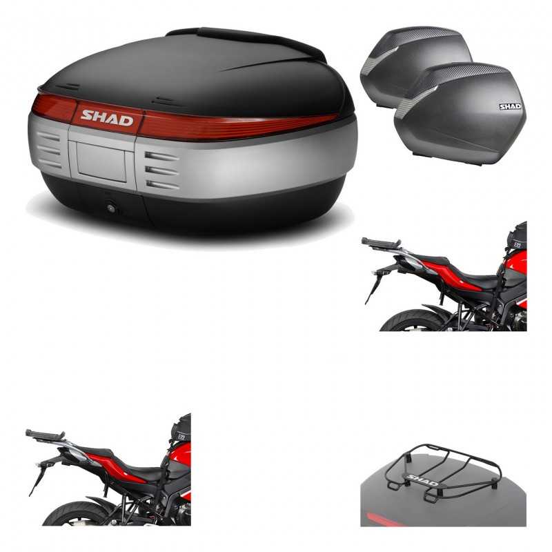 SHAD Maletas laterales + baul trasero herraje montaje parrilla portabultos superior 3p SH50 SH 50 SH36 36 KIT-192374