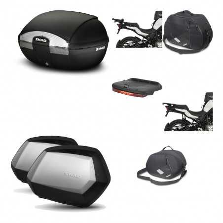 SHAD Maletas laterales + baul trasero herraje montaje accesorios 3p SH45 SH 45 SC SH35 PREMIUM KIT-192275