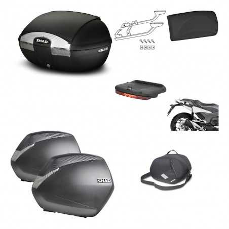 SHAD Maletas laterales + baul trasero herraje montaje accesorios 3p SH45 SH 45 SH36 36 KIT-192175