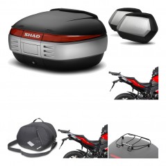 SHAD Maletas laterales + baul trasero herraje montaje accesorios 3p SH50 SH 50 SC SH35 PREMIUM KIT-192377