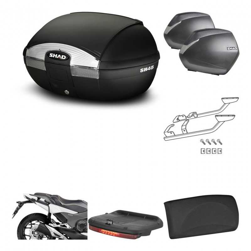SHAD Maletas laterales + baul trasero herraje montaje accesorios 3p SH45 SH 45 SH36 36 KIT-192176