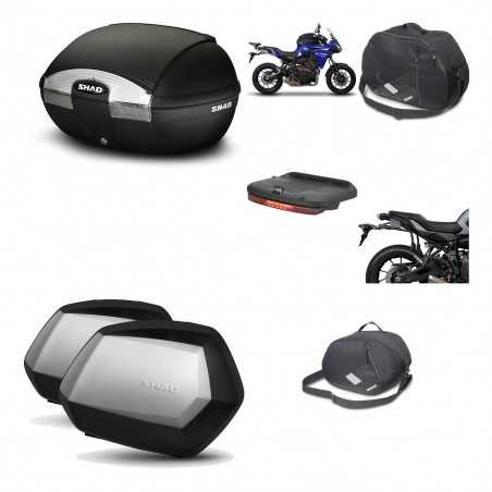 SHAD Maletas laterales + baul trasero herraje montaje accesorios 3p SH45 SH 45 SC SH35 PREMIUM KIT-192227
