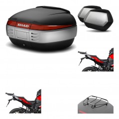 SHAD Maletas laterales + baul trasero herraje montaje parrilla portabultos superior 3p SH50 SH 50 SC SH35 PREMIUM KIT-192378
