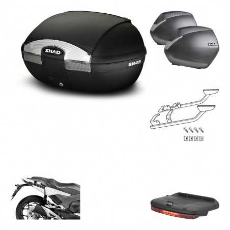SHAD Maletas laterales + baul trasero herraje montaje luz de freno 3p SH45 SH 45 SH36 36 KIT-192128