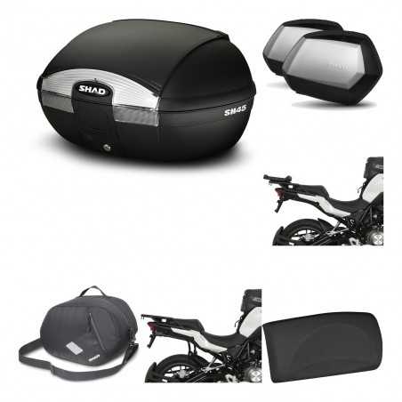 SHAD Maletas laterales + baul trasero herraje montaje accesorios 3p SH45 SH 45 SC SH35 PREMIUM KIT-192281