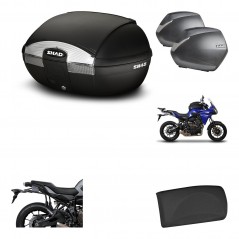 Lateral cases + back trunk + big top fitting + passenger support + 3p hardware  