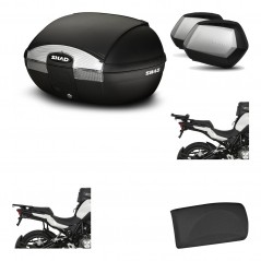 Lateral cases + back trunk + big top fitting + passenger support + 3p hardware  