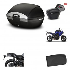 Lateral cases + back trunk + big top fitting + passenger support + 3p hardware  